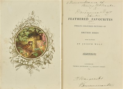 Lot 273 - Wolf (Joseph). Feathered Favourites, 1st edition, 1854, & 10 others