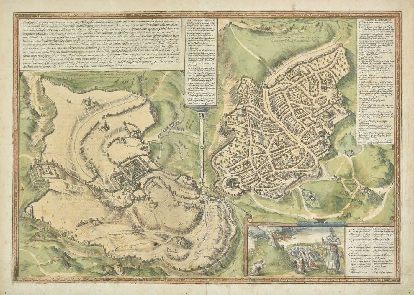 Lot 72 - Jerusalem. Braun (Georg & Hogenberg Franz), Hierosolyma..., circa 1572