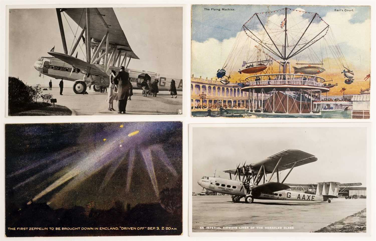 Lot 121 - Pioneer Aviation. A collection of approx. 120 postcards, Airships, Zeppelin, Imperial Airways etc