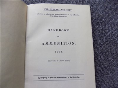 Lot 310 - Guns & Ammunition. Textbook of small arms, printed for HMSO, 1909