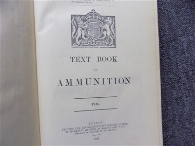 Lot 310 - Guns & Ammunition. Textbook of small arms, printed for HMSO, 1909