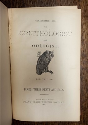 Lot 263 - Periodicals. The Oölogist [and others]