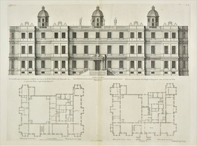Lot 336 - Campbell (Colen). Vitruvius Britannicus, or The British Architect, volumes 1-3, [1725 or later]