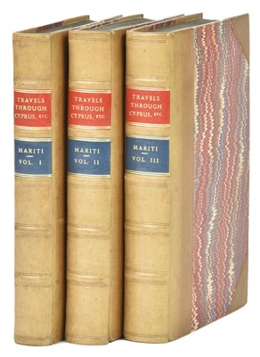 Lot 158 - Mariti (Giovanni). Travels through Cyprus, Syria, and Palestine, 1st edition in English, 1791-2