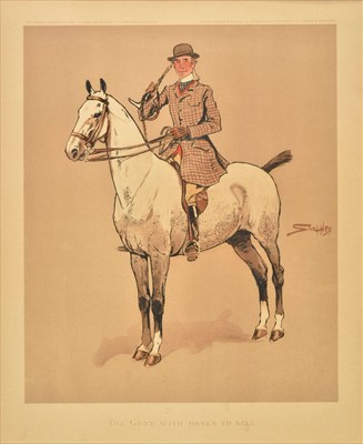 Lot 332 - Payne (Charles Johnston, 'Snaffles'). Hogany Tops & The Gent with 'Osses to sell, 1910