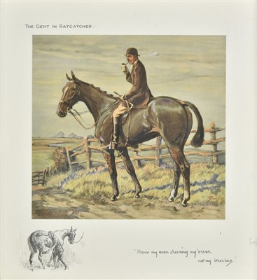 Lot 328 - Payne (Charles Johnston 'Snaffles'), The Gent in a Ratcatcher, circa 1922