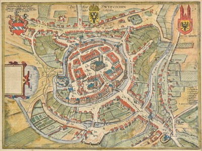 Lot 64 - Poland. (Braun Georg & Hogenberg Franz), Die Stat Swybuschin, circa 1580