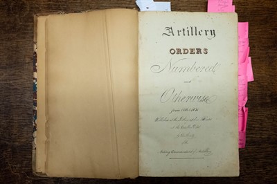 Lot 145 - East India Company. Artillery Orders from 1816 to 1831 [Madras, c.1831], with MS continuation