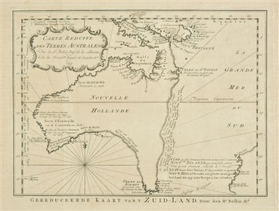 Lot 3 - Australia. Bellin (Jacques Nicolas), Carte reduite des Terres Australes..., 1753