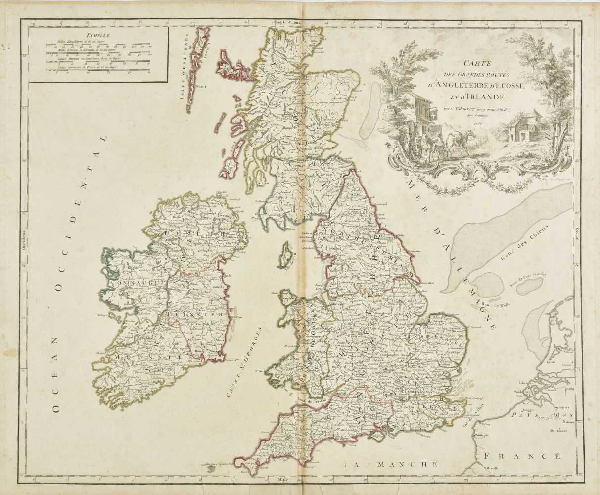 Lot 20 - British Isles. A collection of fourteen maps, 18th & 19th century