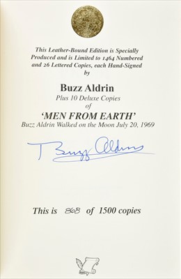 Lot 354 - Aldrin (Buzz, 1930-). Men from Earth, 1st edition, Nashville, TN: FlatSigned Press, 2005