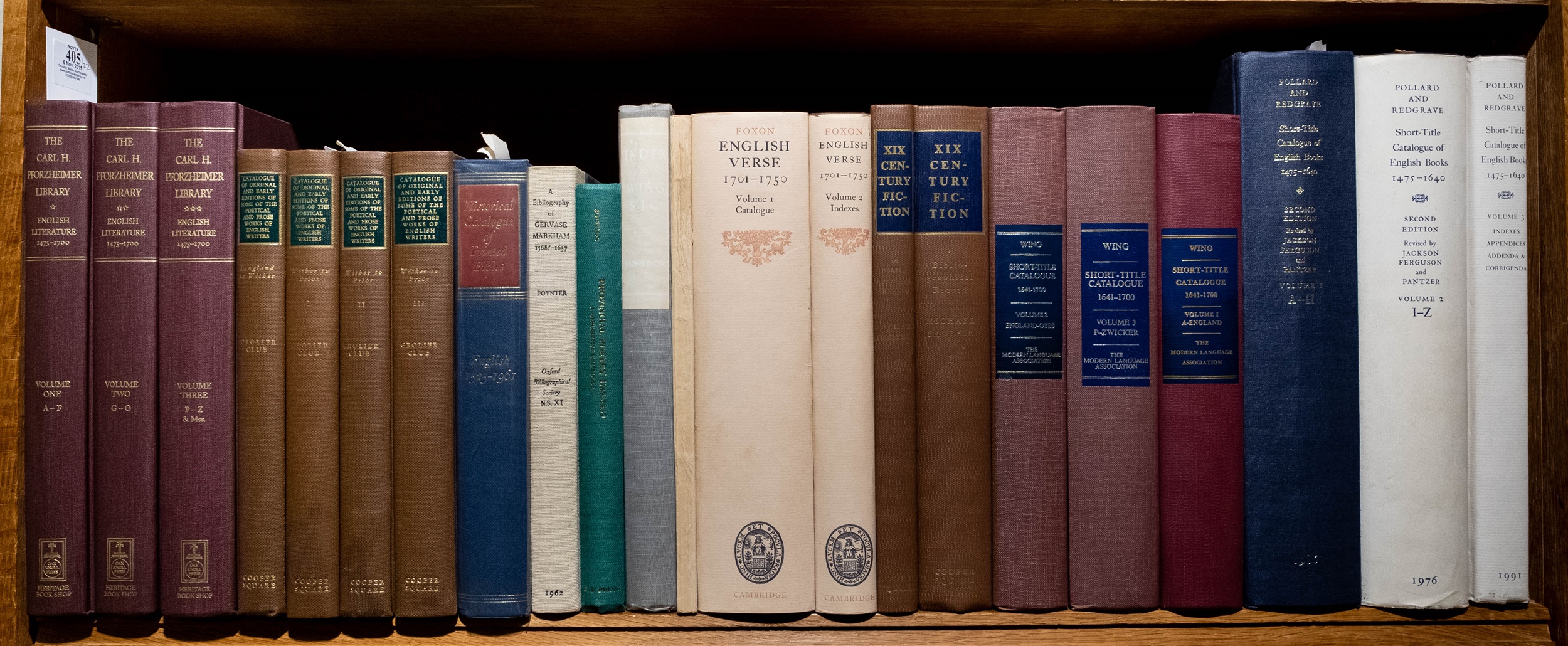 Lot 405 Pforzheimer (Carl H.). The Carl H.