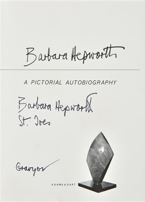 Lot 395 - Hepworth (Barbara). A Pictorial Autobiography, 1st edition, Bath: Adams & Dart, 1970