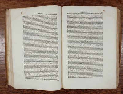 Lot 115 - Piccolomini (Sylvius Aeneas, Pope Pius II). Opera, Basel, 1571, & Plutarch, Parallela, 1533