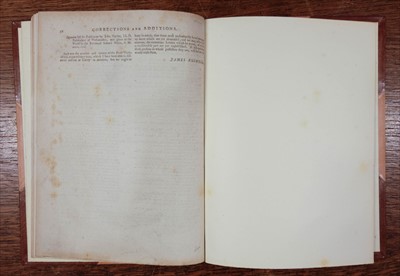 Lot 283 - Boswell (James). The Principal Corrections and Additions to the Life of Johnson, 1st edition, 1793