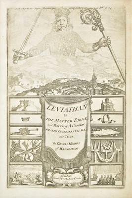 Lot 208 - Hobbes (Thomas). Leviathan, 2nd edition, 1678