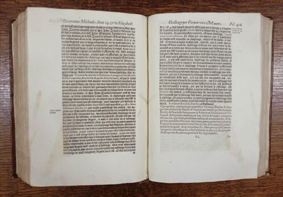 Lot 217 - Plowden (Edmund). 1578. Les Commentaries, 2 parts, 1578-84
