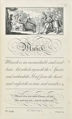 Lot 334 - Bickham (George). The Universal Penman; or, the Art of Writing, London: H. Overton, 1743