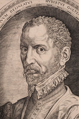 Lot 307 - Goltzius (Hubert, 1526-1583). Portrait of Antonio Moro