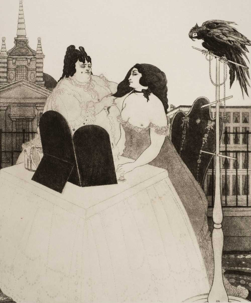 Lot 601 - Beardsley (Aubrey). Six Drawings illustrating Mademoiselle de Maupin, 1898