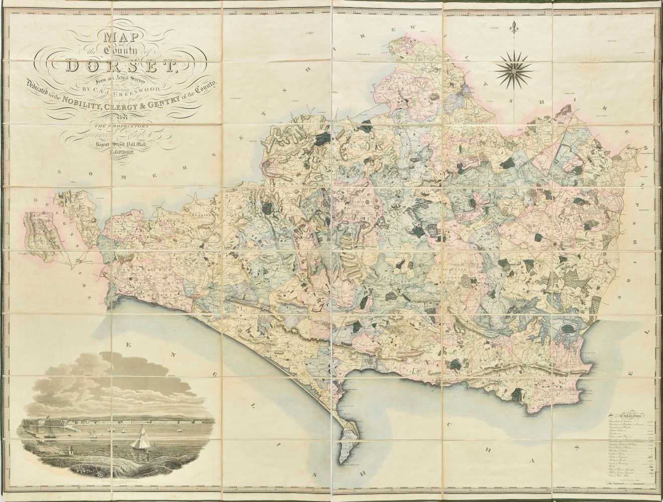 Lot 22 - Dorset. Greenwood (C. & G.), Map of the county of Dorset, 1826