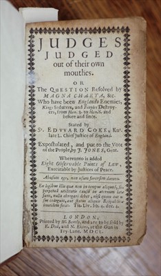 Lot 210 - Jones (John, of Neyath, Brecon). Sammelband of 5 legal texts, 1650-1