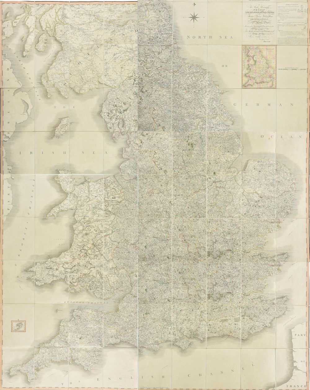 Lot 30 - England & Wales. Cary (John), Cary's New Map of England and Wales, 1794