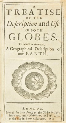 Lot 222 - Senex (John). A Treatise of the Description and Use of both Globes, 1st edition, 1718
