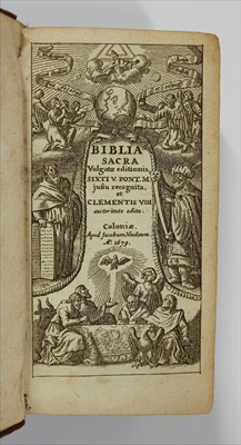 Lot 279 - Bible [English]. The Holy Bible containing the Old and New Testaments..., London: John Field, 1653