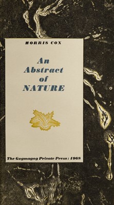 Lot 711 - Cox (Morris). An Abstract of Nature, Gogmagog Presws, 1968