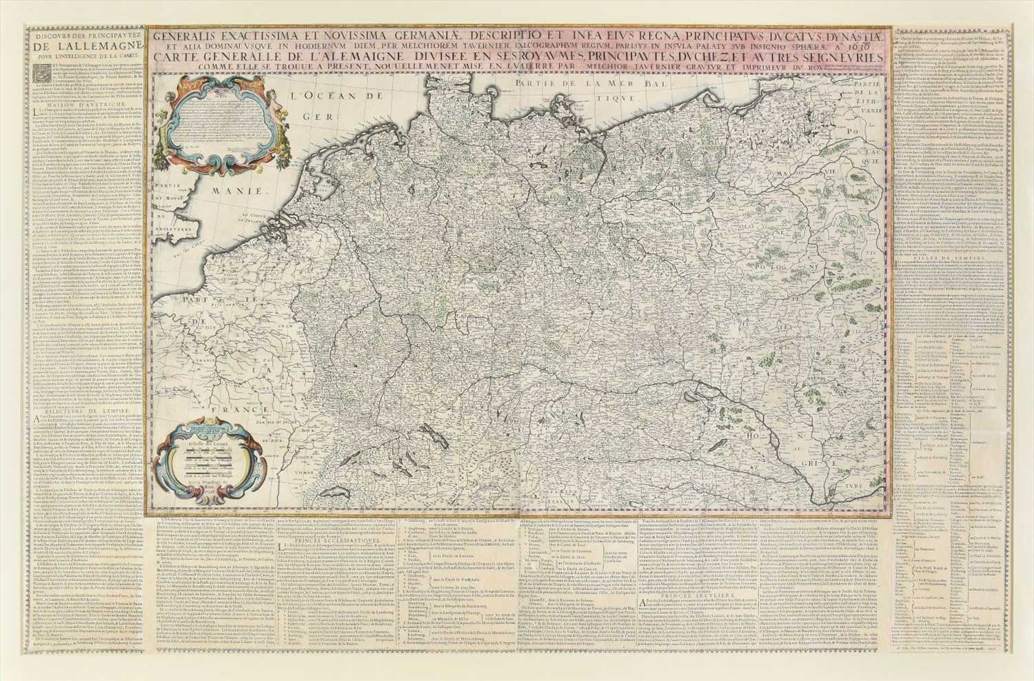 Lot 94 - Germany & Northern Europe. Tavernier (Melchior), 1638