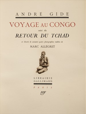 Lot 742 - Gide (André). Voyage au Congo, suivi du Retour du Chad, Paris: Gallimard, 1929