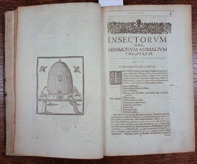 Lot 197 - Moffett (Thomas). Insectorum sive minimorum animalium theatrum, 1st edition, 1634