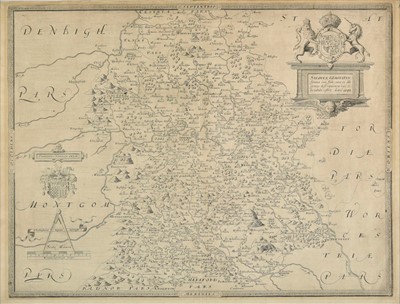 Lot 151 - Shropshire. Saxton (Christopher & Webb William), Salopiae, 1645
