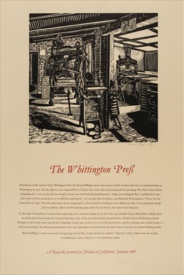 Lot 791 - Whittington Press. A collection of broadsides, 1980's-2000's