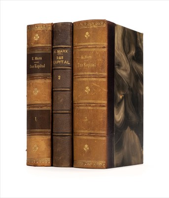 Lot 751 - Marx (Karl). Das Kapital, 3 volumes, mixed editions, Hamburg, 1903-1885-1911