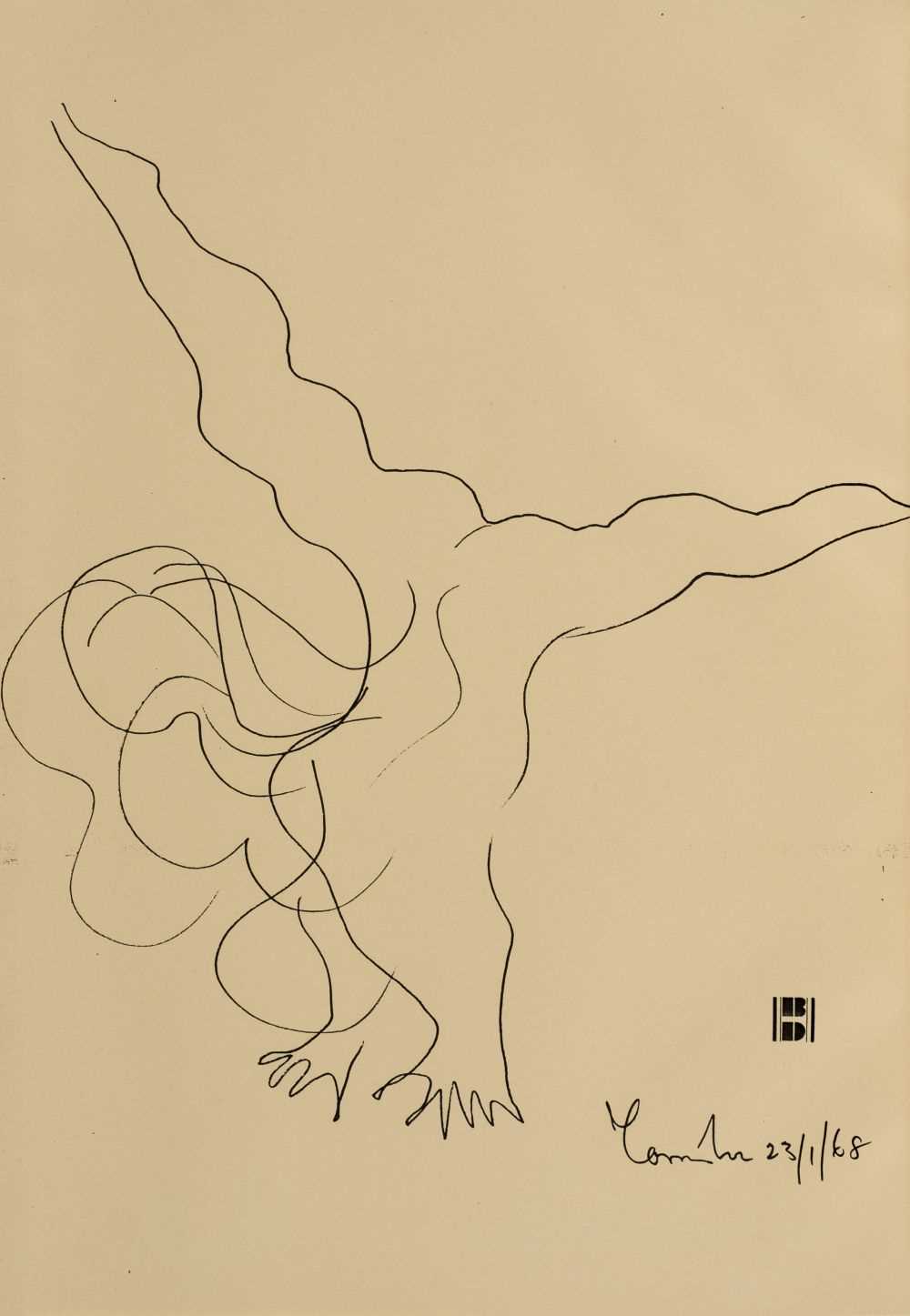 Cox (Morris). Dancer. Original 'Blind' Drawings 1968, Gogmagog ...