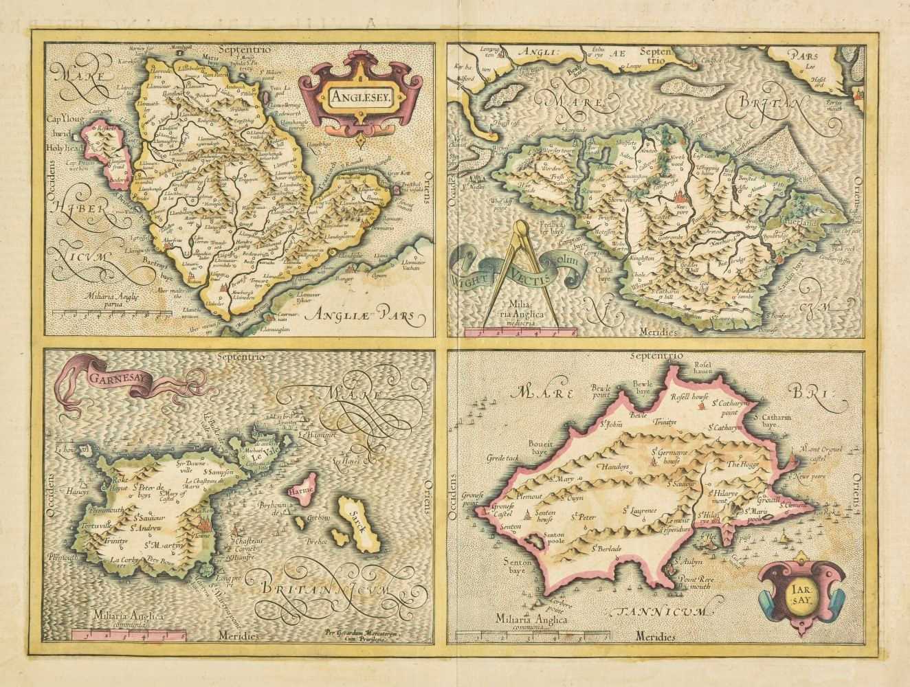 Lot 16 - Channel Islands. A collection of seven maps, 17th - 19th century