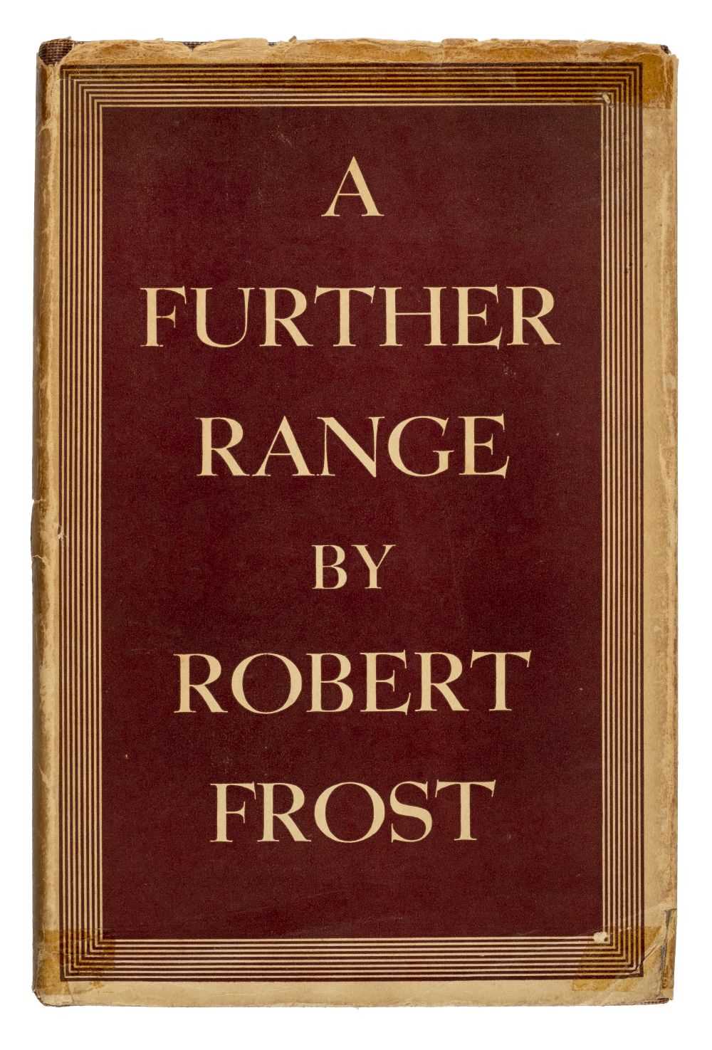 Lot 817 - Frost (Robert). A Further Range, 1st edition, [1936]
