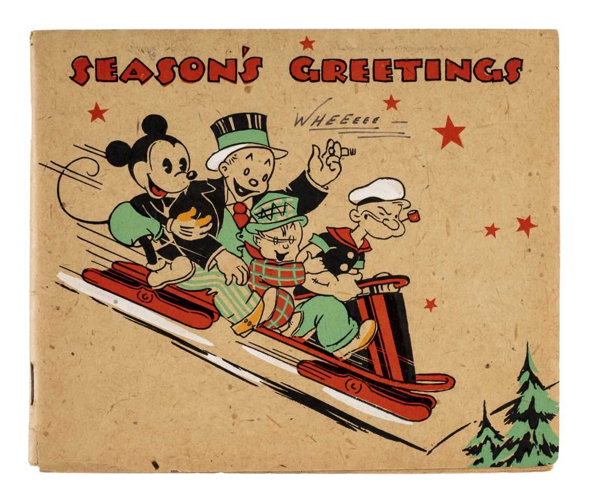 Lot 606 - Disney (Walt). Season's Greetings [cover title], 1935