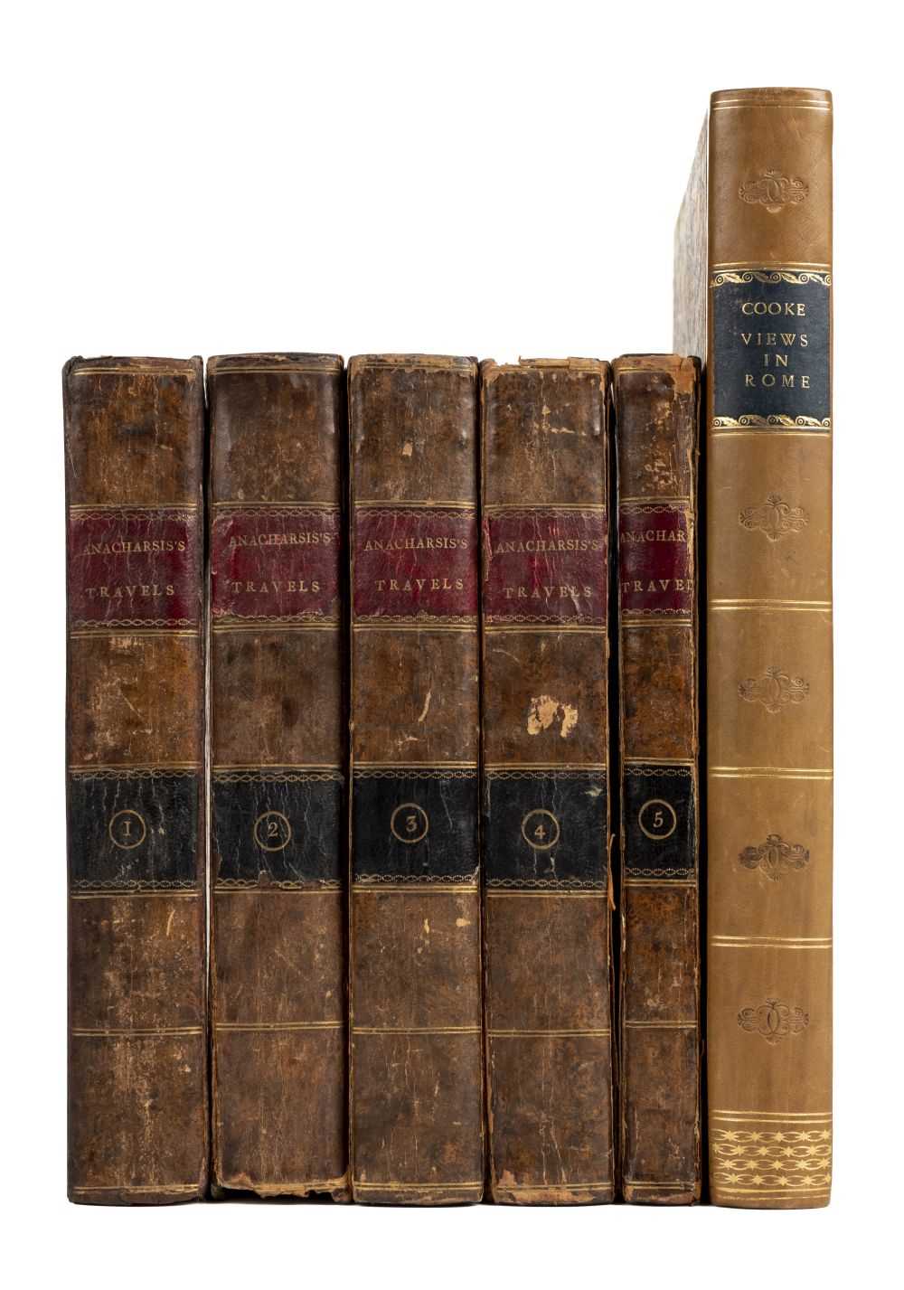 Lot 132 - Barthelemy (Jean-Jacques). Travels of Anacharsis the Younger in Greece, 5 volumes, 1796