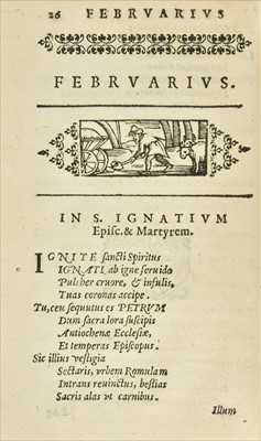 Lot 269 - Sforza (Muzio). Hymnorum libri tres, 1st edition, Rome, 1593