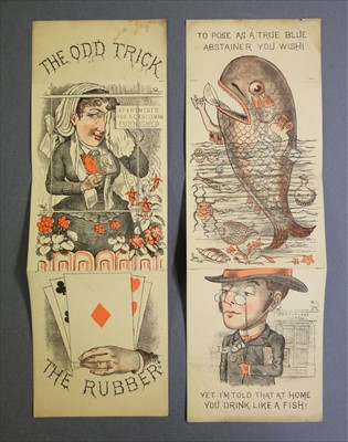 Lot 571 - Moveables & Transformation Pictures. A moveable comic Valentine, circa 1870