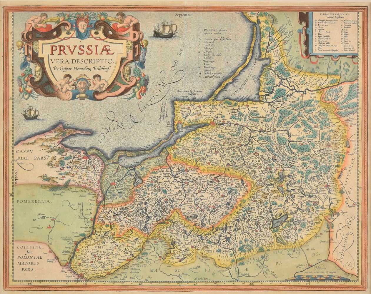 Lot 69 - Poland. Ortelius (Abraham), Prussiae vera descriptio, per Gaspar Henneberg Erlichens, circa 1612