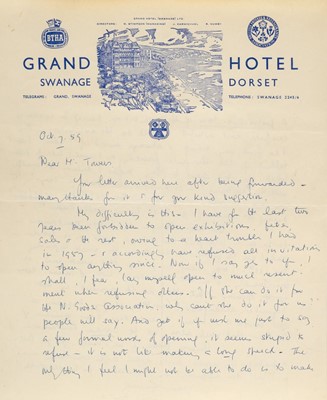 Lot 589 - Blyton (Enid, 1897-1968). Autograph letter signed, 7 October 1959