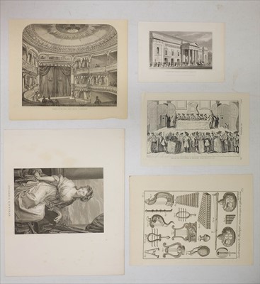 Lot 123 - Theatre, Art and Music. A collection of approx. 110 prints and engravings, 18th & 19th century