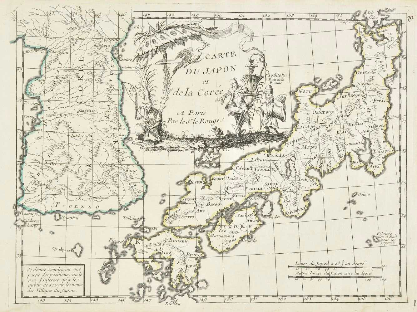 Lot 49 - Japan. Le Rouge (George Louis), Carte du Japon..., circa 1748