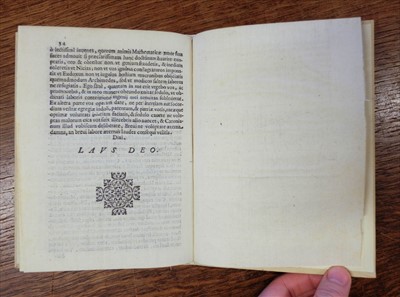 Lot 250 - Aggiunti (Niccolo). Oratio de Mathematicae, 1627