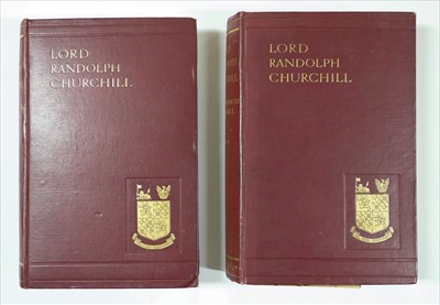 Lot 153 - Churchill (Winston Spencer). Lord Randolph Churchill, 2 volumes, 1st edition, Macmillan & Co., 1906