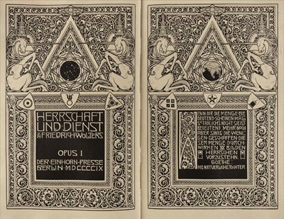Lot 728 - Einhorn-Presse. Opus I, 1909 & Opus II, 1912